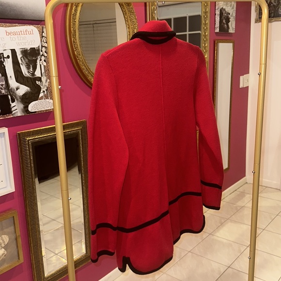 Vintage Balenciaga Red Wool Coat 40 - Picture 3 of 7
